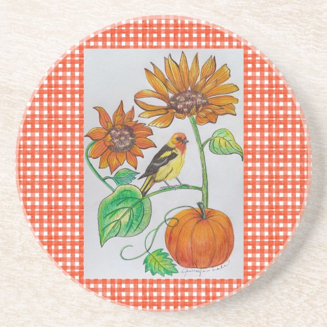 Tanager Pumpkin Underlägg (Framsidan)
