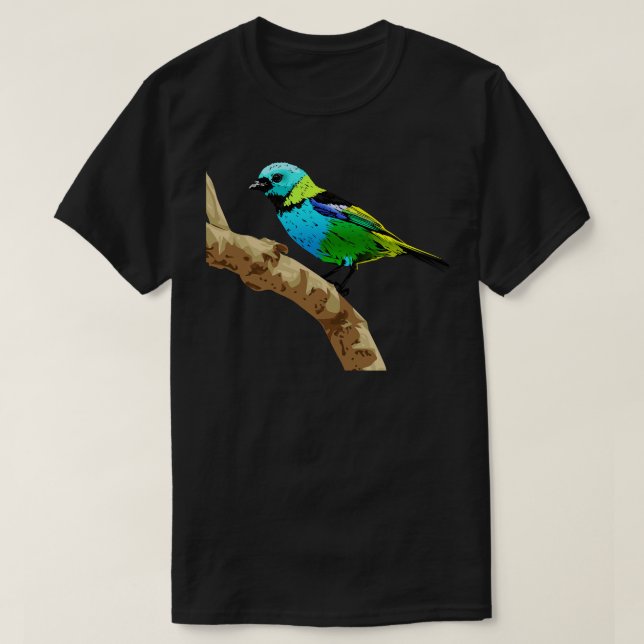 Tanager TShirt för grönt med rubriker T Shirt (Design framsida)