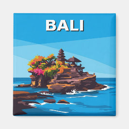 Tanah Lot Bali Indonesia Travel Abstrakt Magnet
