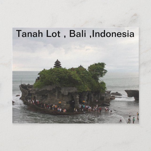 Tanah Lot, Bali, Indonesien Vykort (Framsida)