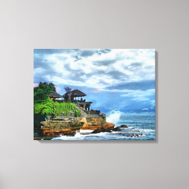 Tanah Lot Bali Temple Poster Canvastryck (Framsida)
