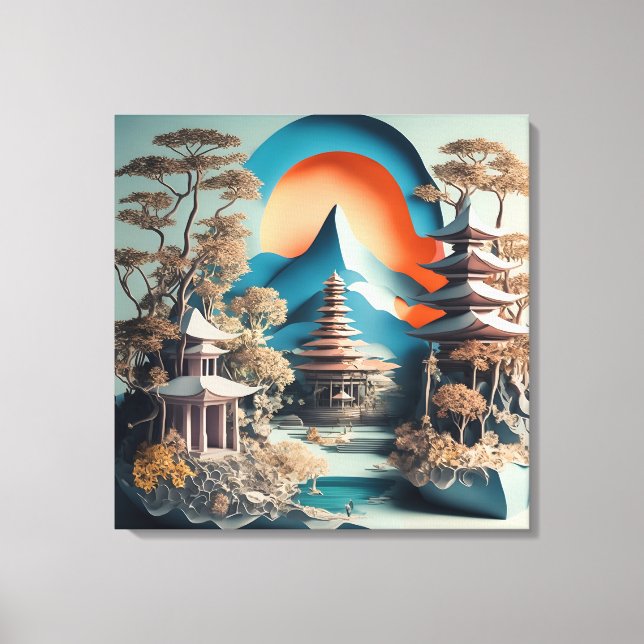Tanah Lot - Pappert klipp av Canvas Art (Framsida)
