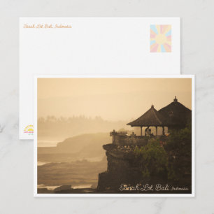Tanah Lot-templet Bali vykort