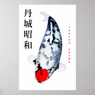 Tancho Showa Koi Elegans Affisch