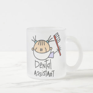Tand- assistent frostad glasmugg