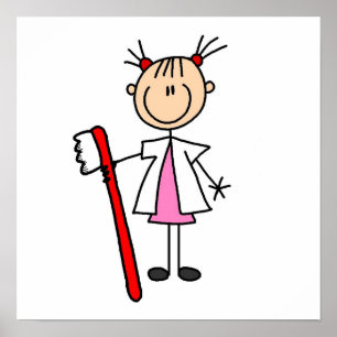Tand- assistent med tandborsten poster