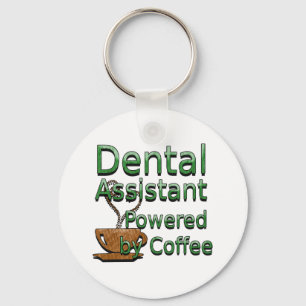 Tand- assistent som drivas av kaffe nyckelring