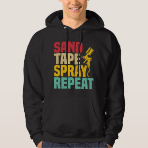 Tand Bandstråle Upprepa tekniken Automatisk kropps Hoodie