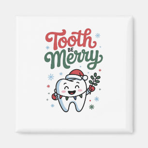 Tand be Merry Dental Dentist jul Julafton Magnet