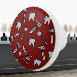 Tand be Told | Burgundy Dental Ceramic Knob Knopp