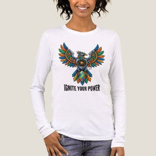 Tänd din kraft Mekanisk Fenix Grafisk Långärmad T Shirt