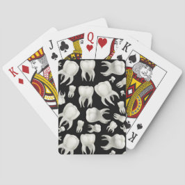 Tand- drömtandläkare som leker kort spel kort