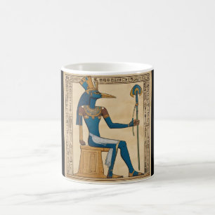 Tand, egyptisk gud. Emerald Tablets. Kaffemugg
