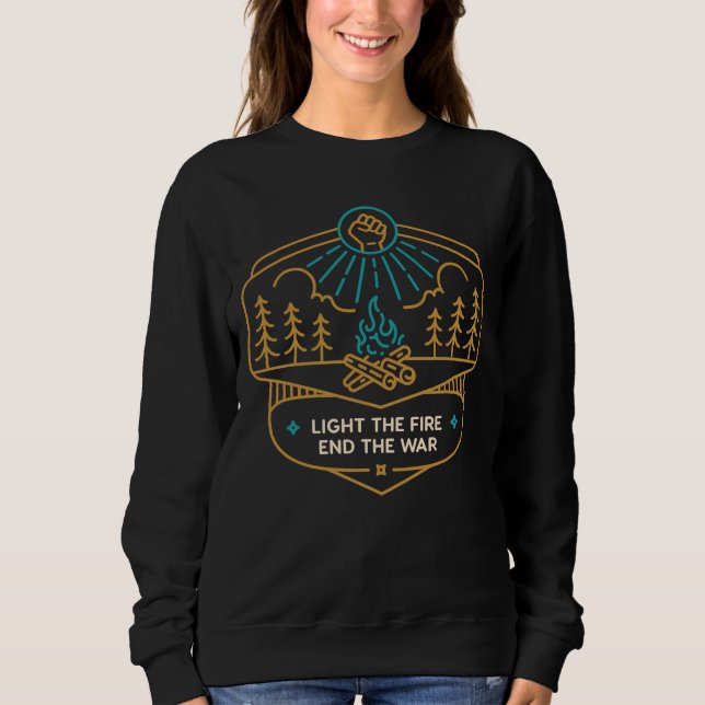 Tänd elden, avsluta kriget t shirt (Framsida)