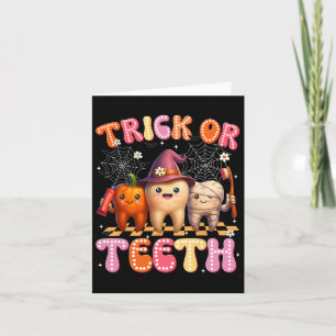 Tand- eller tandbesättning Dental Halloween Costum Kort
