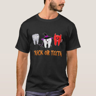 Tand eller tänder Tand Witch Hat Dental Assistant T Shirt