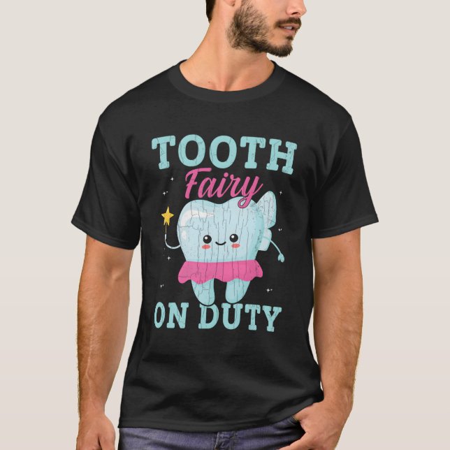 Tand Fairy on Duty Halloween T Shirt (Framsida)