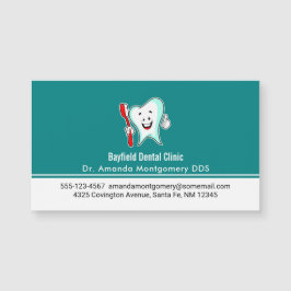 Tand för tandvård Lycklig med tandborste