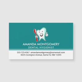 Tand för tandvård Lycklig med tandborste