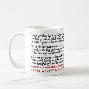 Tänd Geek Dante Longfellow - mugg