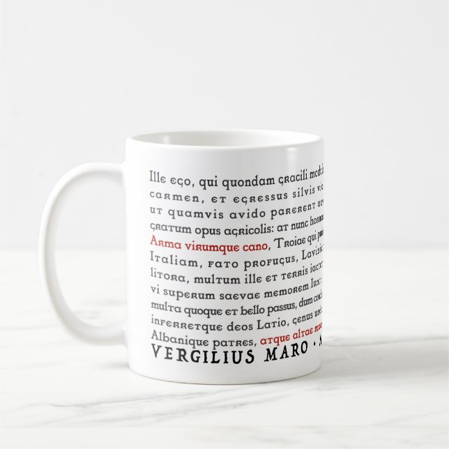 Tänd Geek Virgil Aeneid - mugg (Vänster)