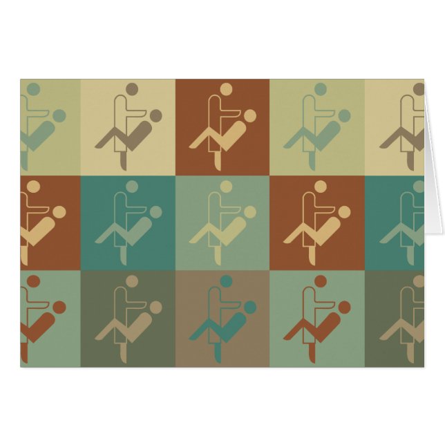 Tand- hygienpopkonst hälsningskort (Framsidan Horizontal)