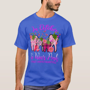 Tand i oktober Bära Rosa Breast Cancer Awaren T Shirt