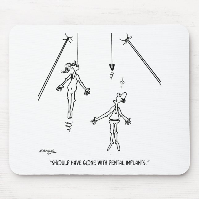 Tand- implantattecknad 9468 musmatta (Framsidan)