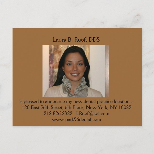 Tand- Introvykort Meddelande Vykort (Framsida)