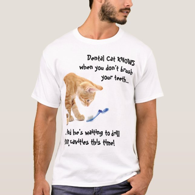 Tand- katt t shirt (Framsida)