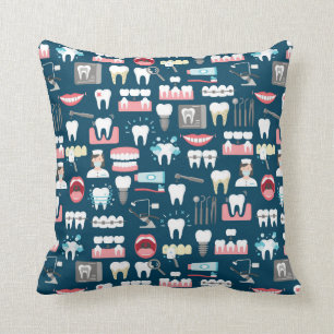 Tand- klinikkontorsmönster kudde