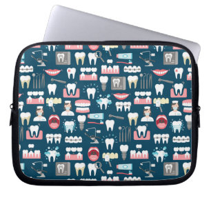 Tand- klinikkontorsmönster laptop fodral