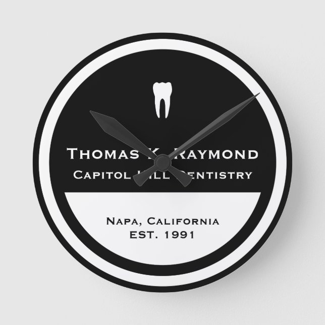 Tand- kontor rund klocka (Framsida)