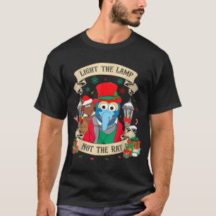 Tänd Lampan Inte Råttan Rolig Jul Matchande T Shirt