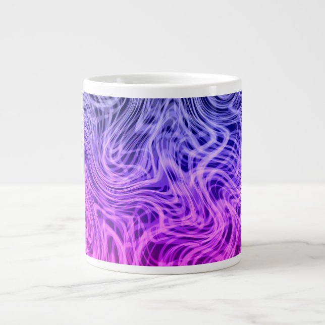 Tänd Linear2-Lila - kaffe Mugg Jumbo Mugg (Framsidan)