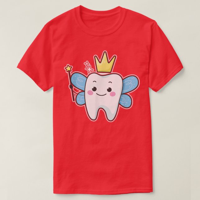 Tand med vingar som älv t shirt (Design framsida)