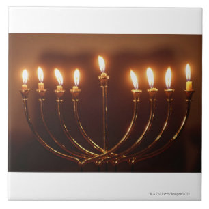 Tänd menora, Israel Kakelplatta