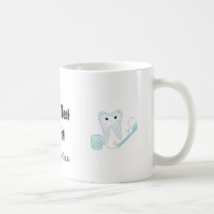 Tand och tandborste världens bästa tandläkare kaffemugg
