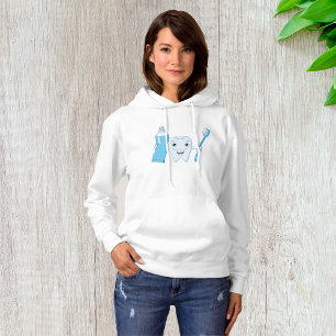 Tand och tandborste Womens Hoodie T Shirt