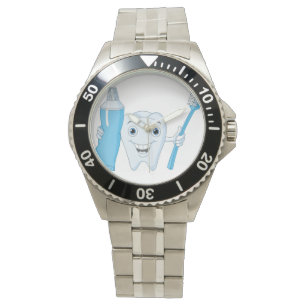 Tand- och tandborsteklocka armbandsur