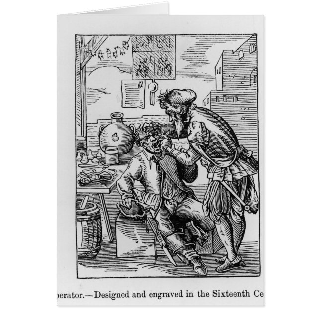 Tand- operatör hälsningskort (Framsidan)