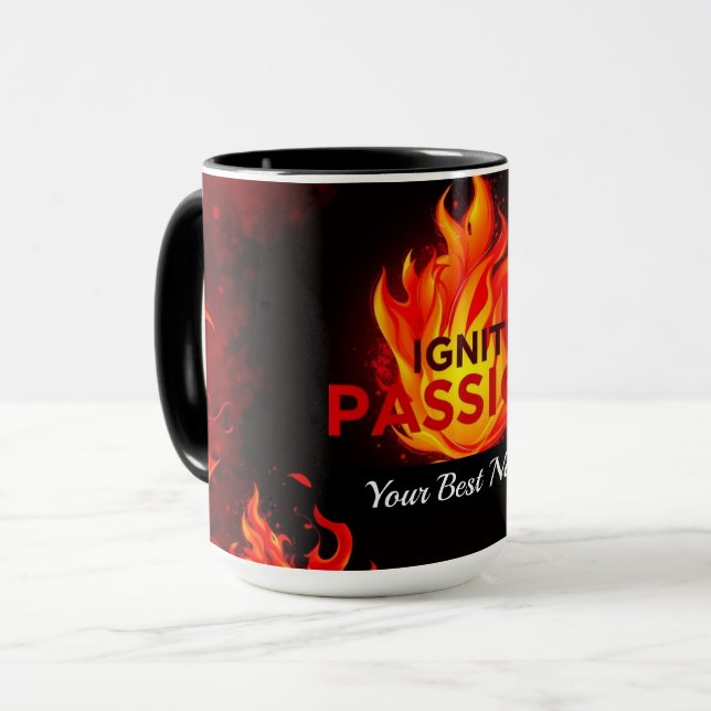 Tänd passionens flamma mugg (Framsida vänster)