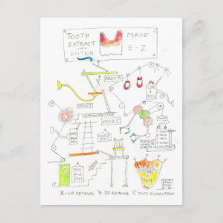 Tand Pulling-vykort Vykort