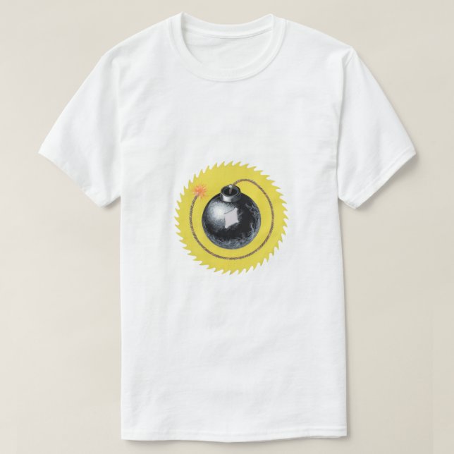 Tänd säkring Tidsinställd bomb T Shirt (Design framsida)