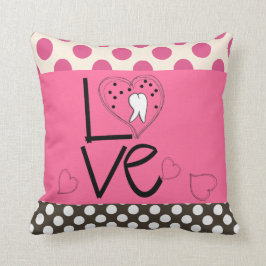 Tand- tandkonst kudder polka dots kudde