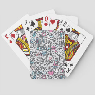 Tand- tecknadmönster casinokort