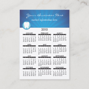 Tand- visitkortkalender visitkort