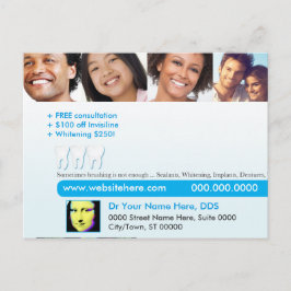 Tand- vykort | som borstar ibland, är inte nog