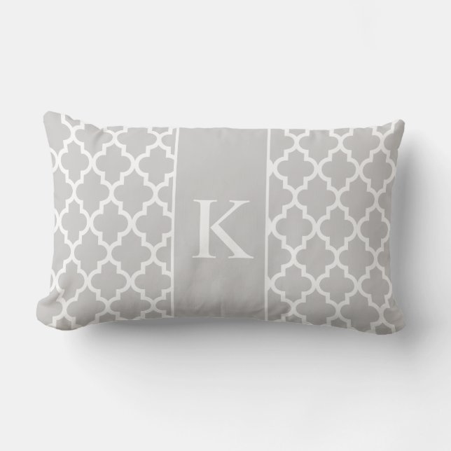 Tända - den marockanska beställnings- monogramen lumbarkudde (Framsida)
