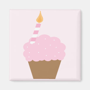 Tända - den rosa muffinen magnet